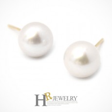 14K 천연 담수진주 귀걸이(7mm)